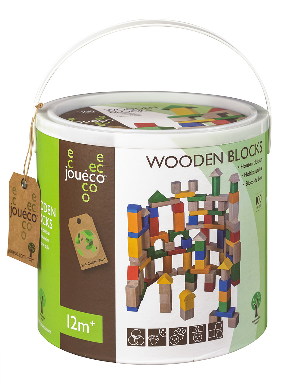Wooden blocks 100 pcs