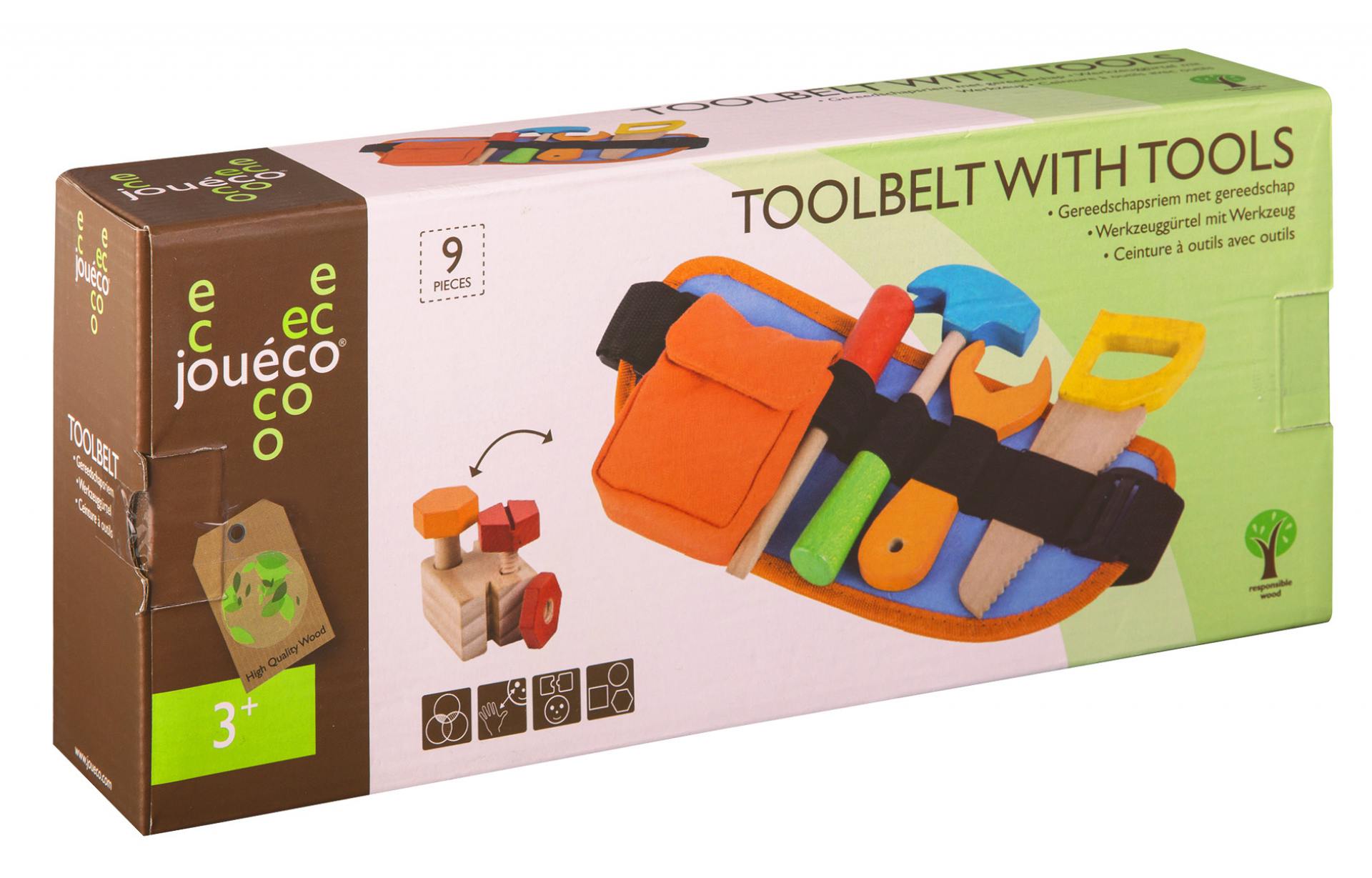 Toolbelt with tools 9-pieces