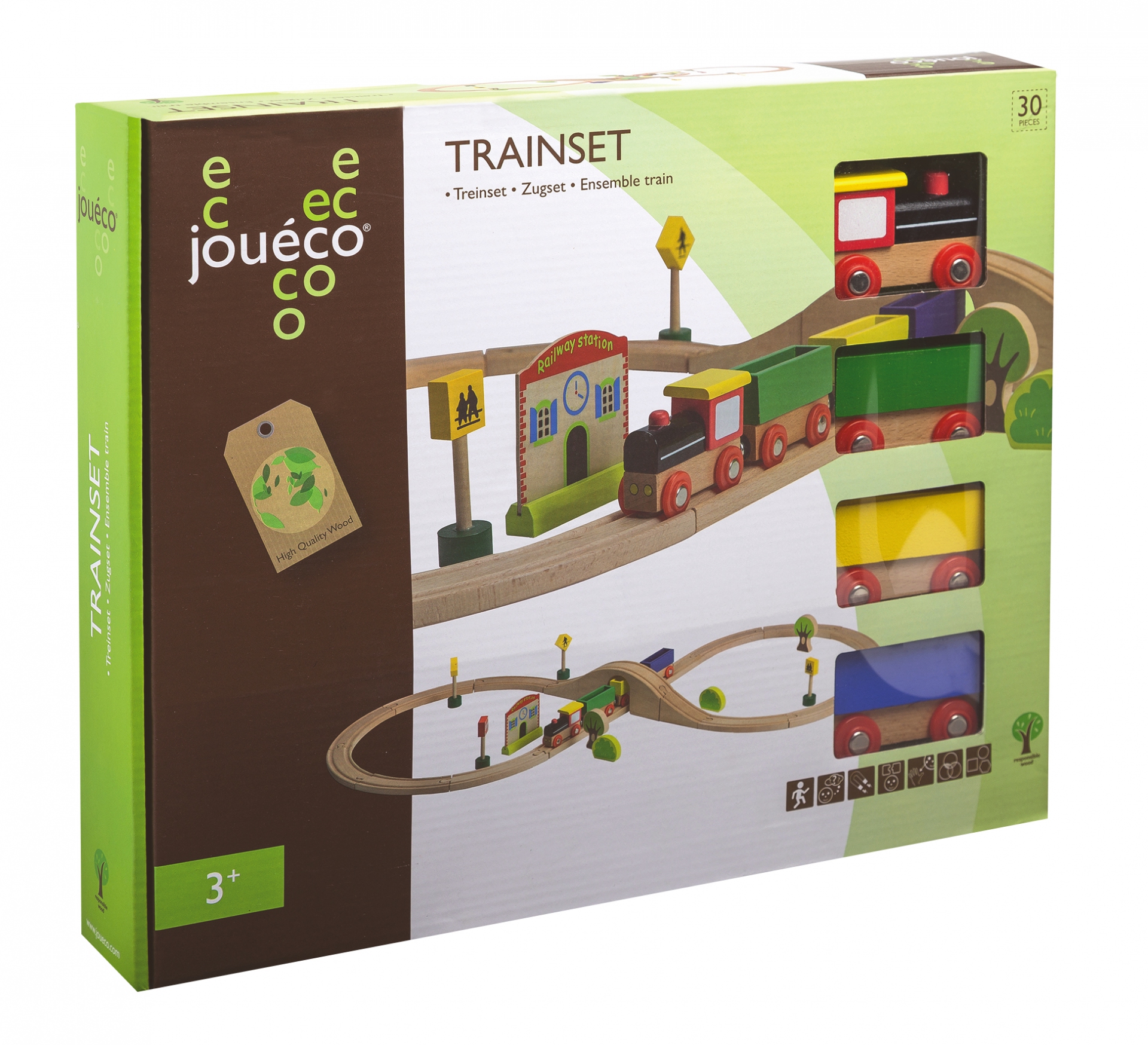 Zugset 30-teilig im Fensterkarton