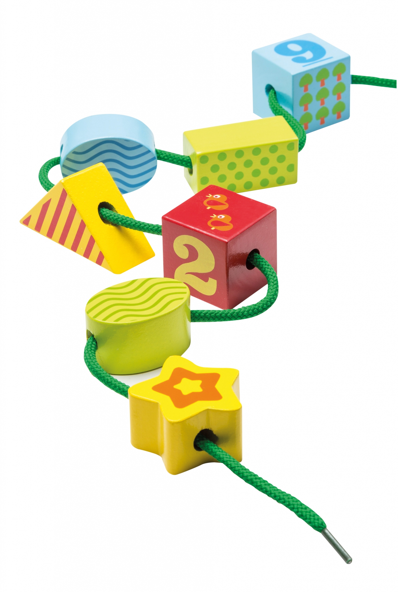 Blokken rijgset in bewaardoos