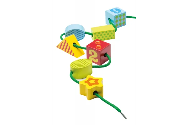 Blocs set de laçage dans la boîte de stockage