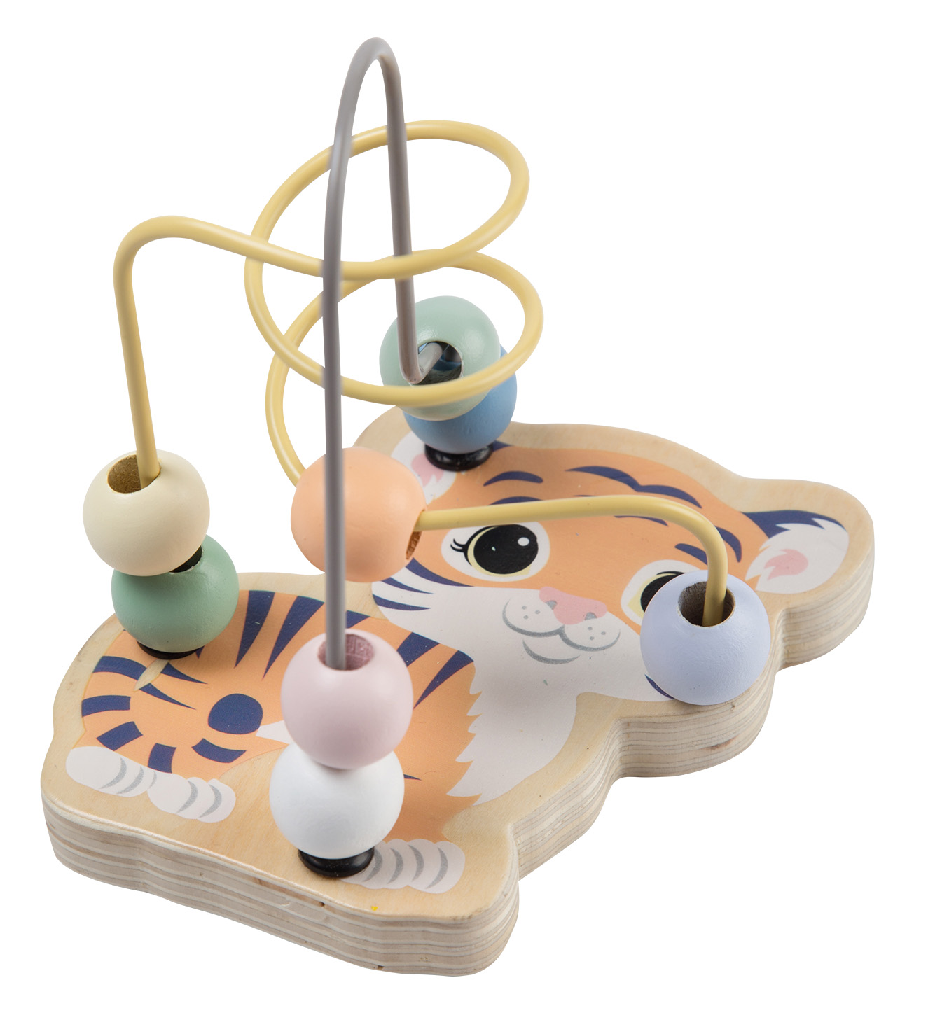 The Wildies Family Beadtrack with animalprint, 4 assorted