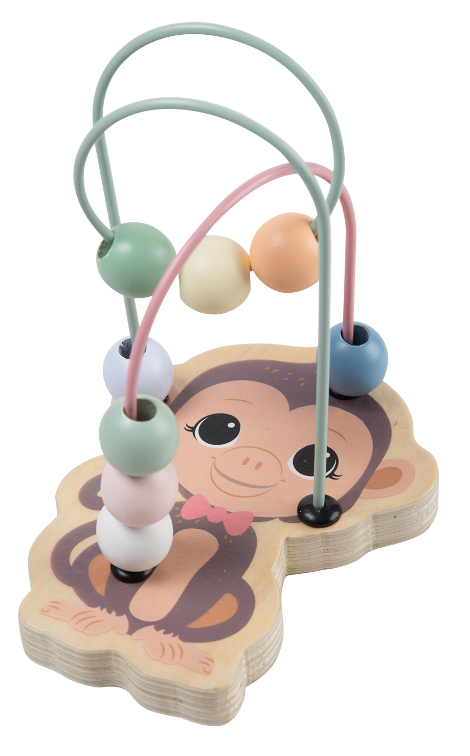 The Wildies Family Beadtrack with animalprint, 4 assorted