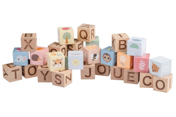 The Wildies Family Alphabet blocks with bag