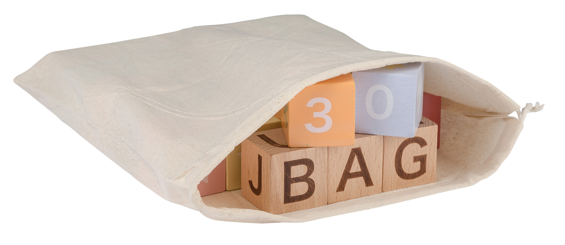 The Wildies Family Blocs d'alphabet avec sac