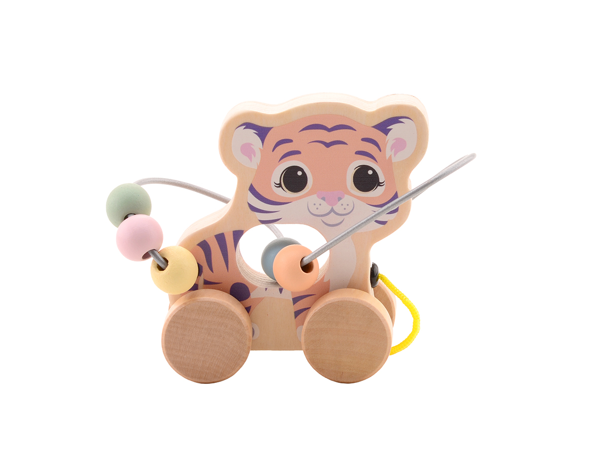 The Wildies Family Rollende dieren met kralenbaan