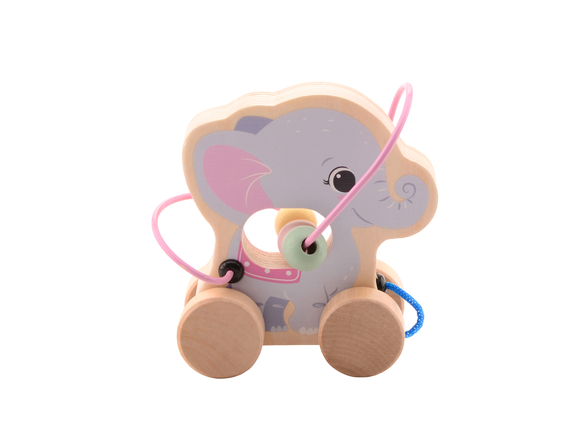 The Wildies Family Rollende dieren met kralenbaan