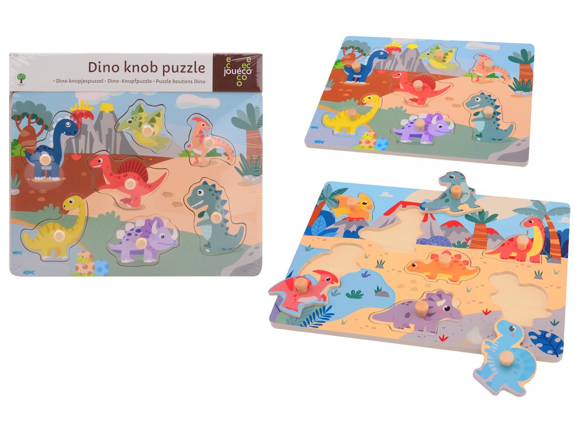 Dino knob puzzle