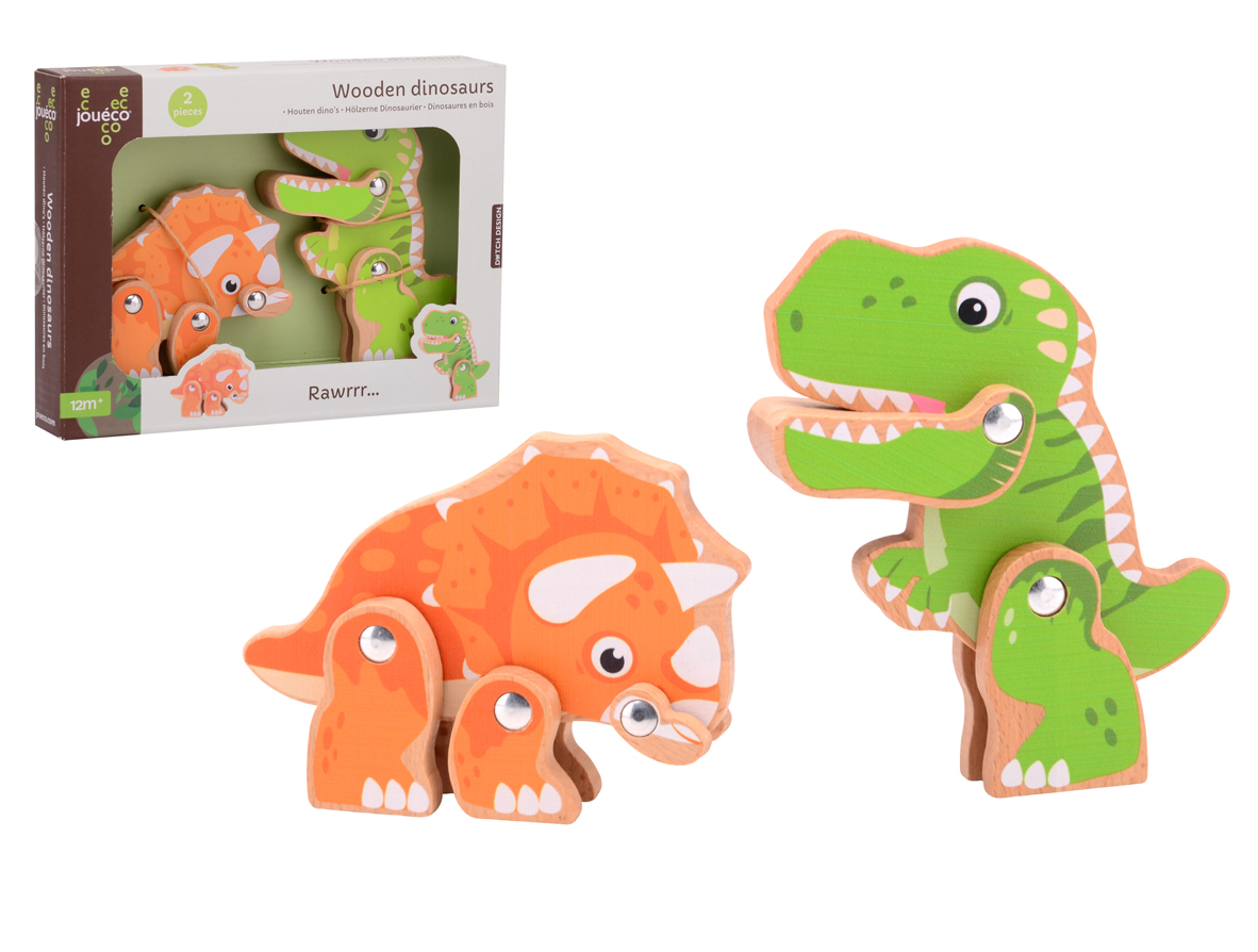 Wooden dinosaurs