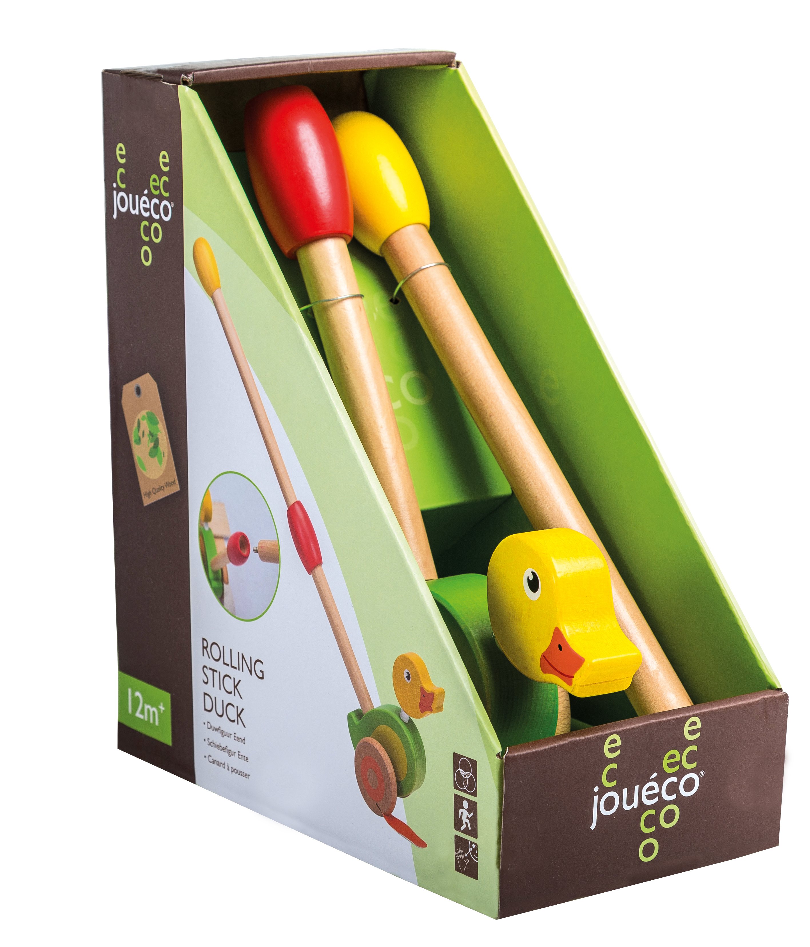 Holz Schiebefigur Ente