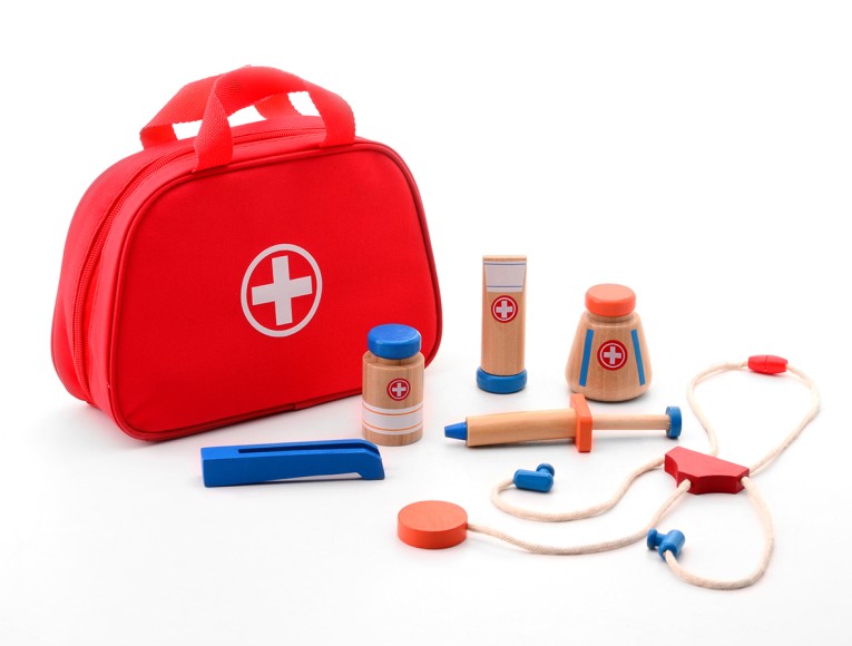 Doctor case with accessories 8 pieces