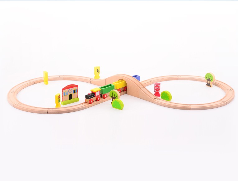 Treinset 30-delig in vensterdoos