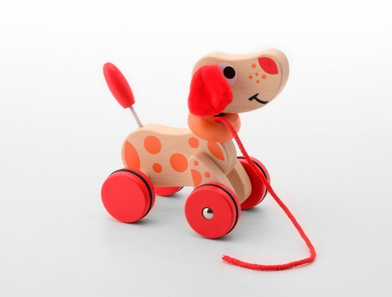 Chien de bois dandinement