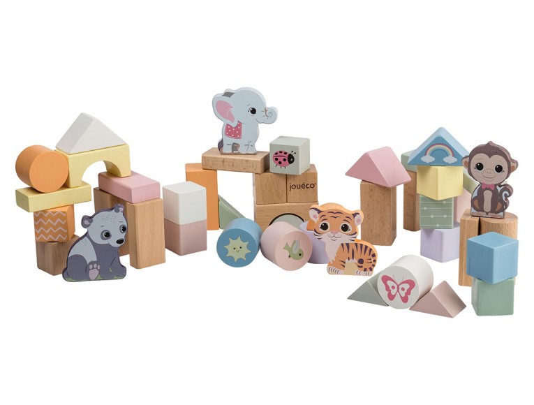 The Wildies Family Wooden blocks in barrel 50 pcs